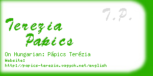 terezia papics business card